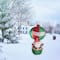 6ft. Red & Green Lighted Inflatable Santa in Hot Air Balloon Outdoor Christmas Décor
